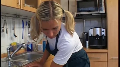 Kuechenhilfe meiner Frau gefickt